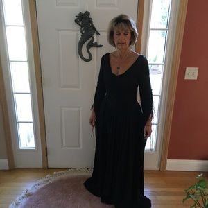 Long black gown